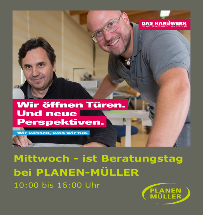 Beratungstag bei PLANEN-MÜLLER GmbH